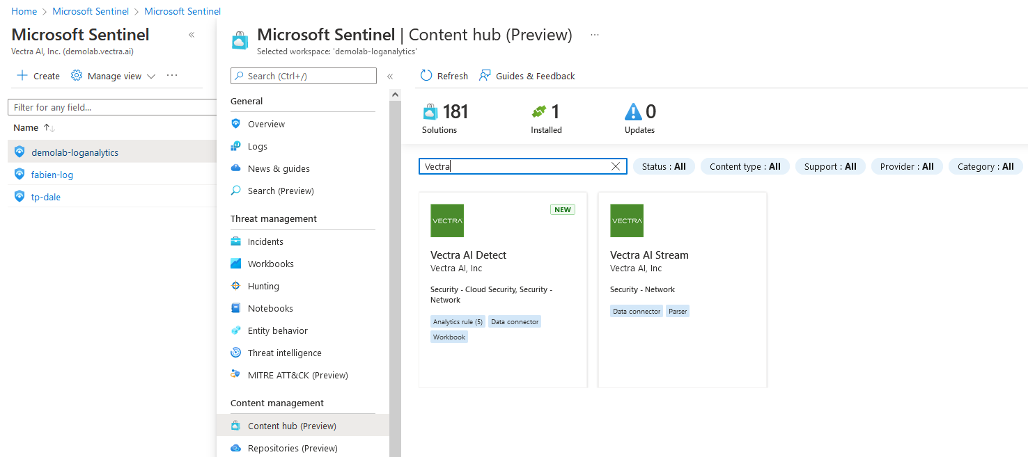 Azure Sentinel Data Connector for Stream
