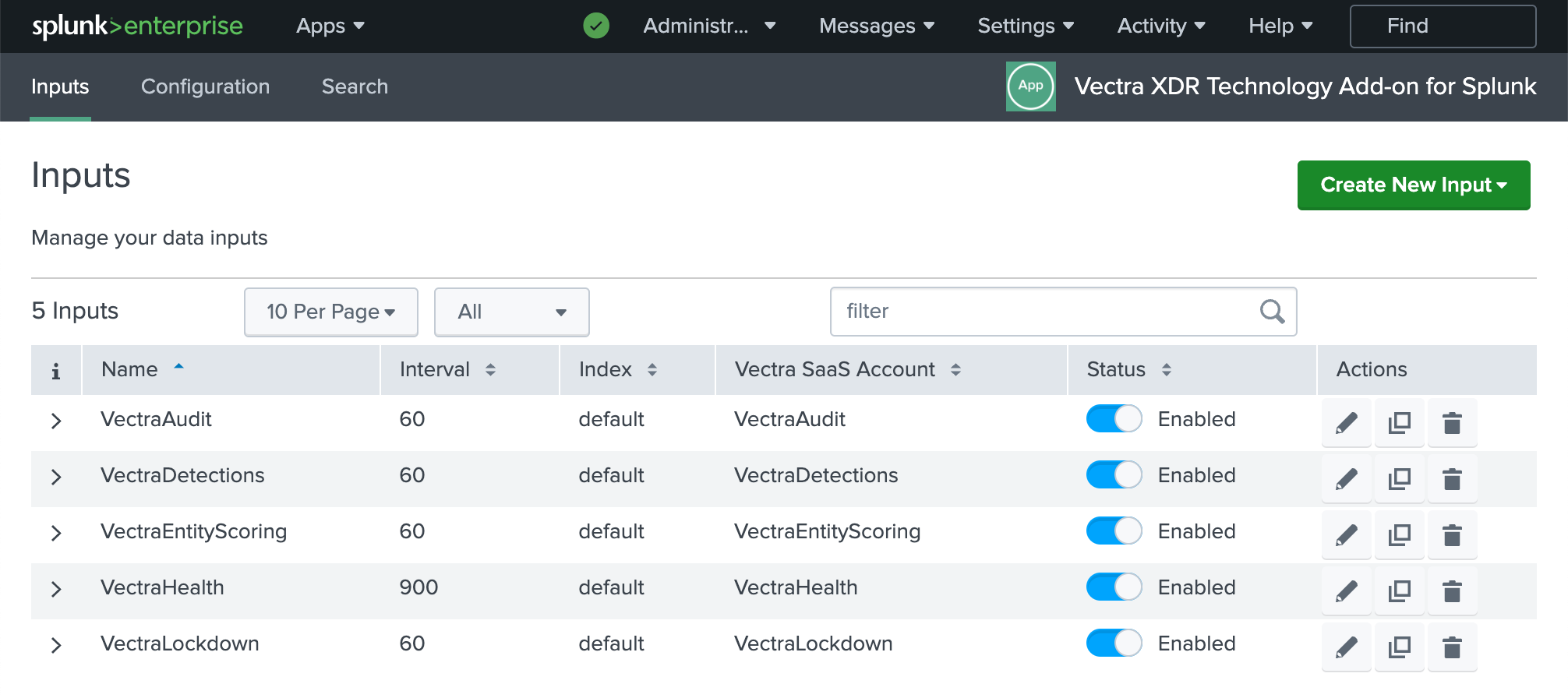 Splunk Integration Guide for Vectra XDR (Respond UX)