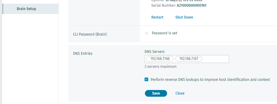 configuring-dns-servers-on-the-cognito-detect-appliances