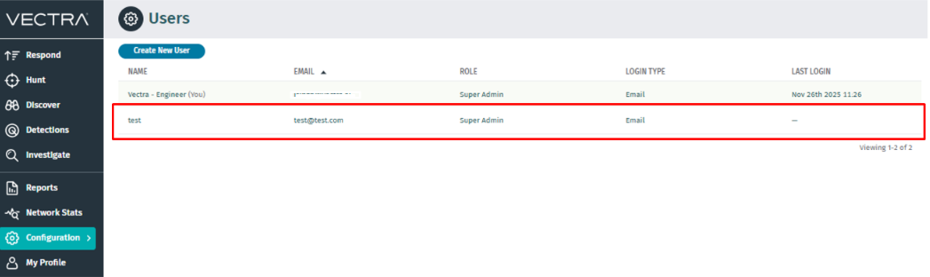 Add a new user in RUX and QUX