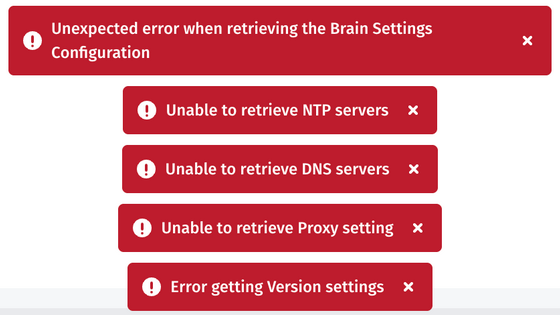 [RUX] Multiple errors when browsing Brain and Sensors Data Sources